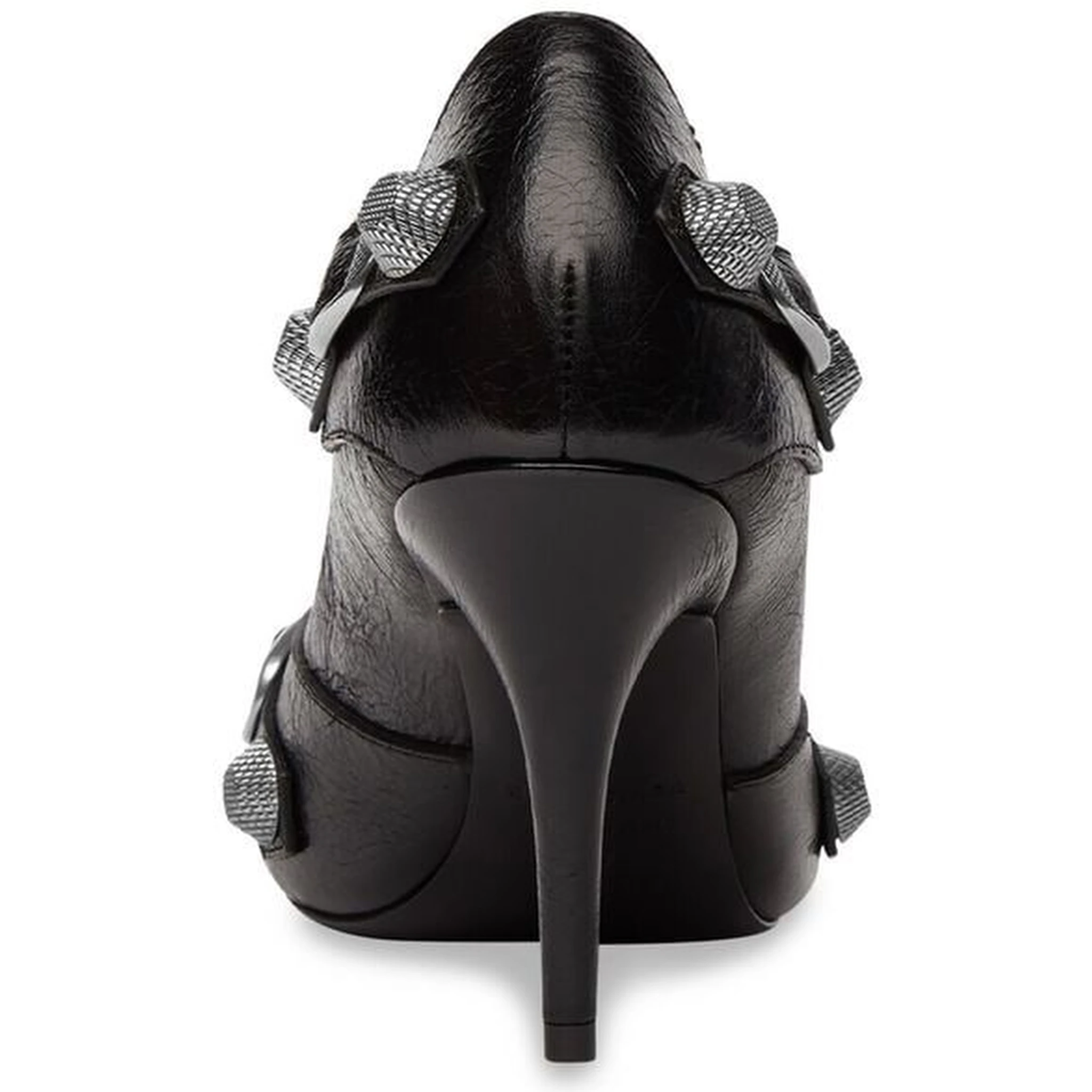 Cagole 90mm Cracked Pumps In Black