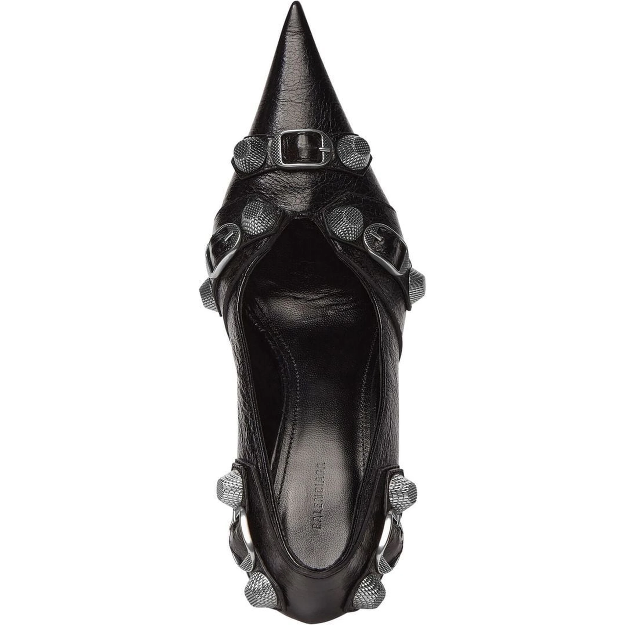 Cagole 90mm Cracked Pumps In Black