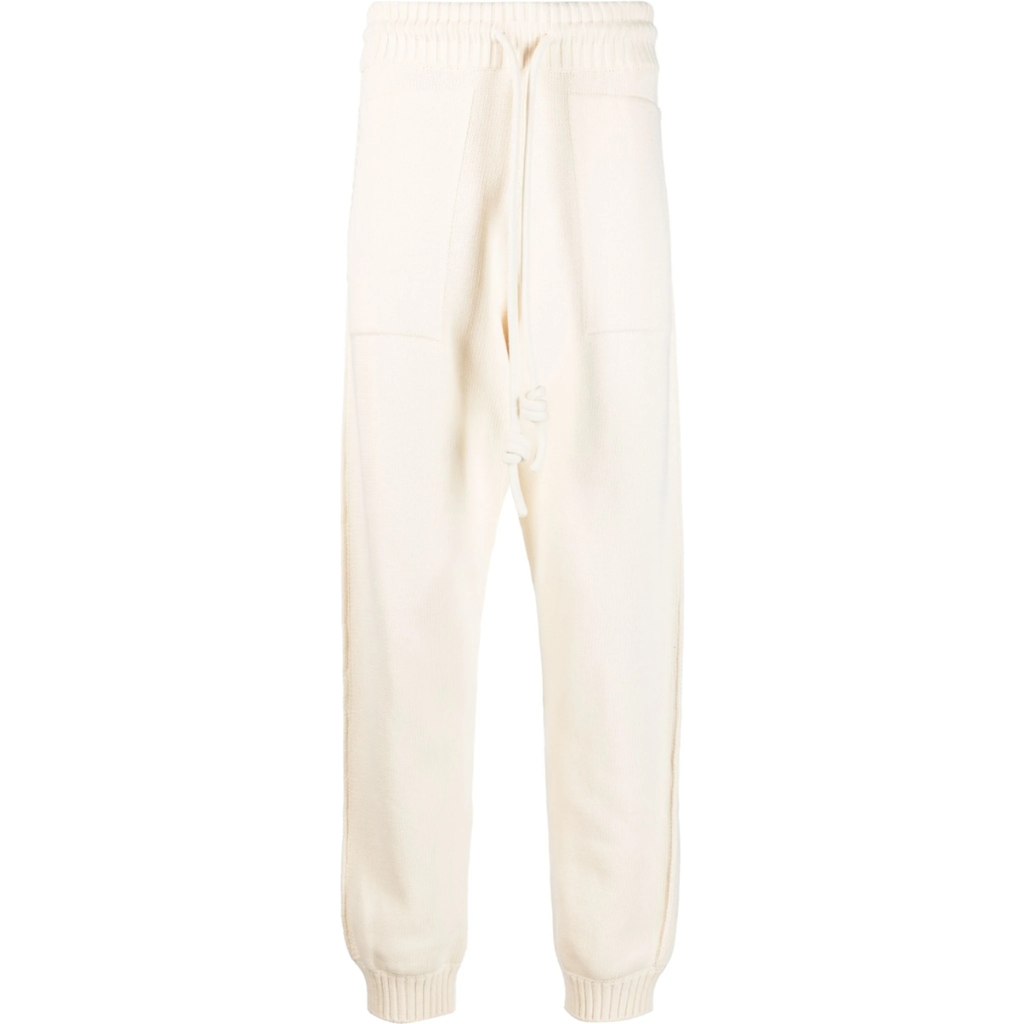 Off White Trousers Beige