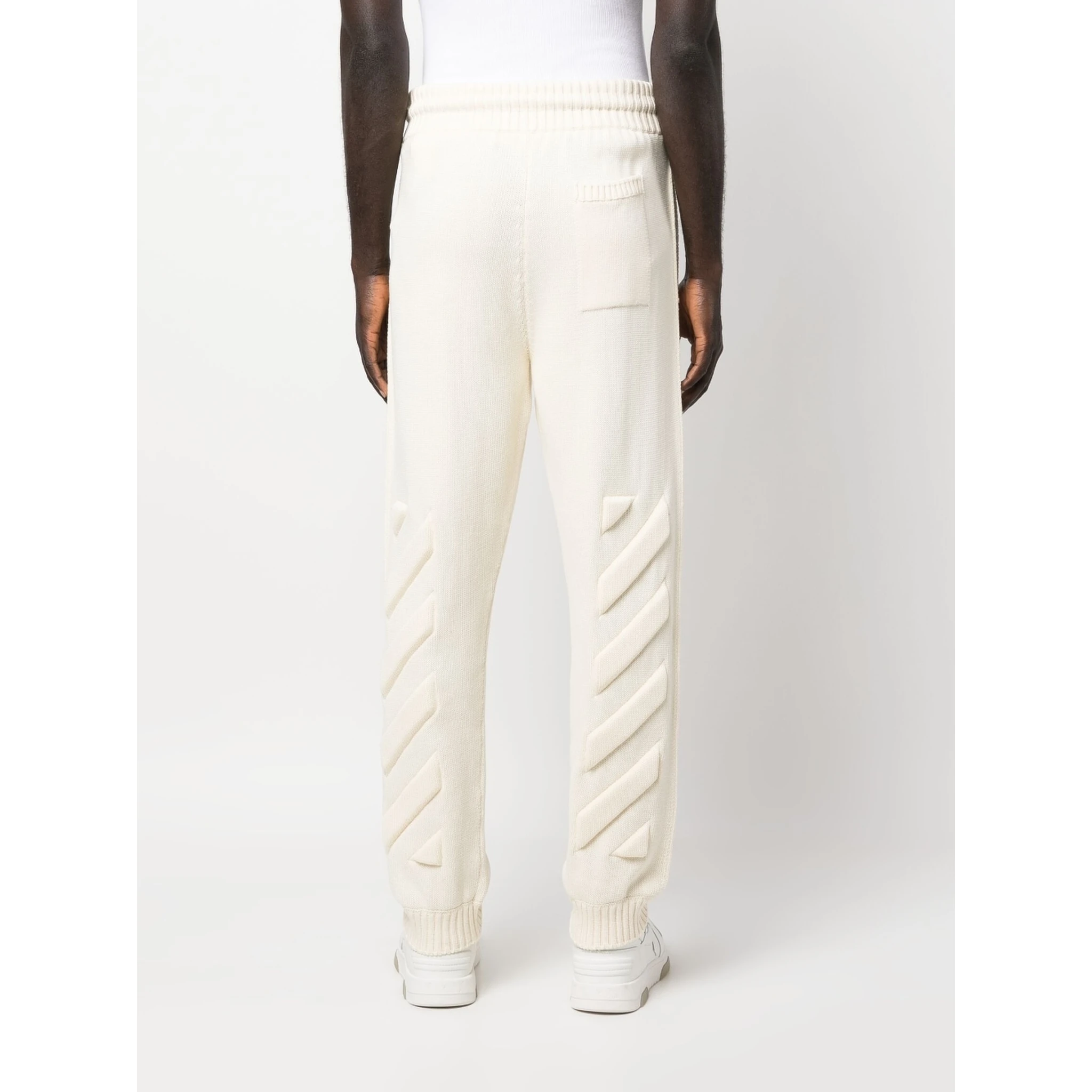 Off White Trousers Beige