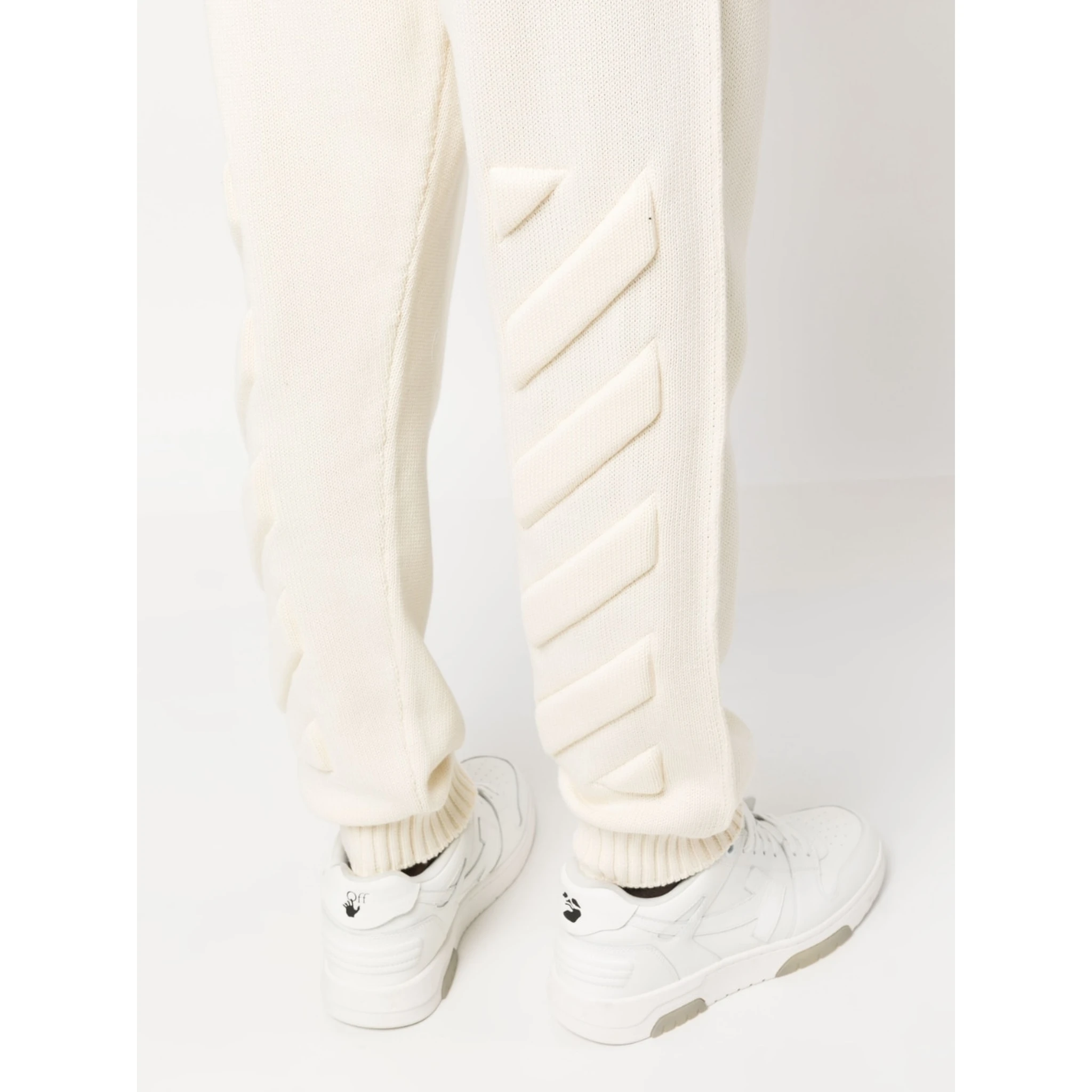 Off White Trousers Beige