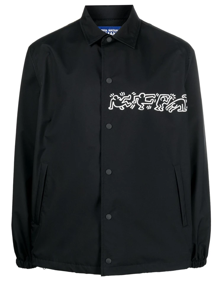 printed sleeves shirt jacket