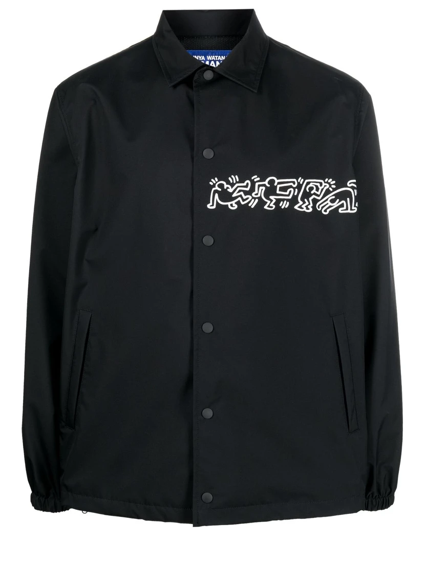 printed sleeves shirt jacket