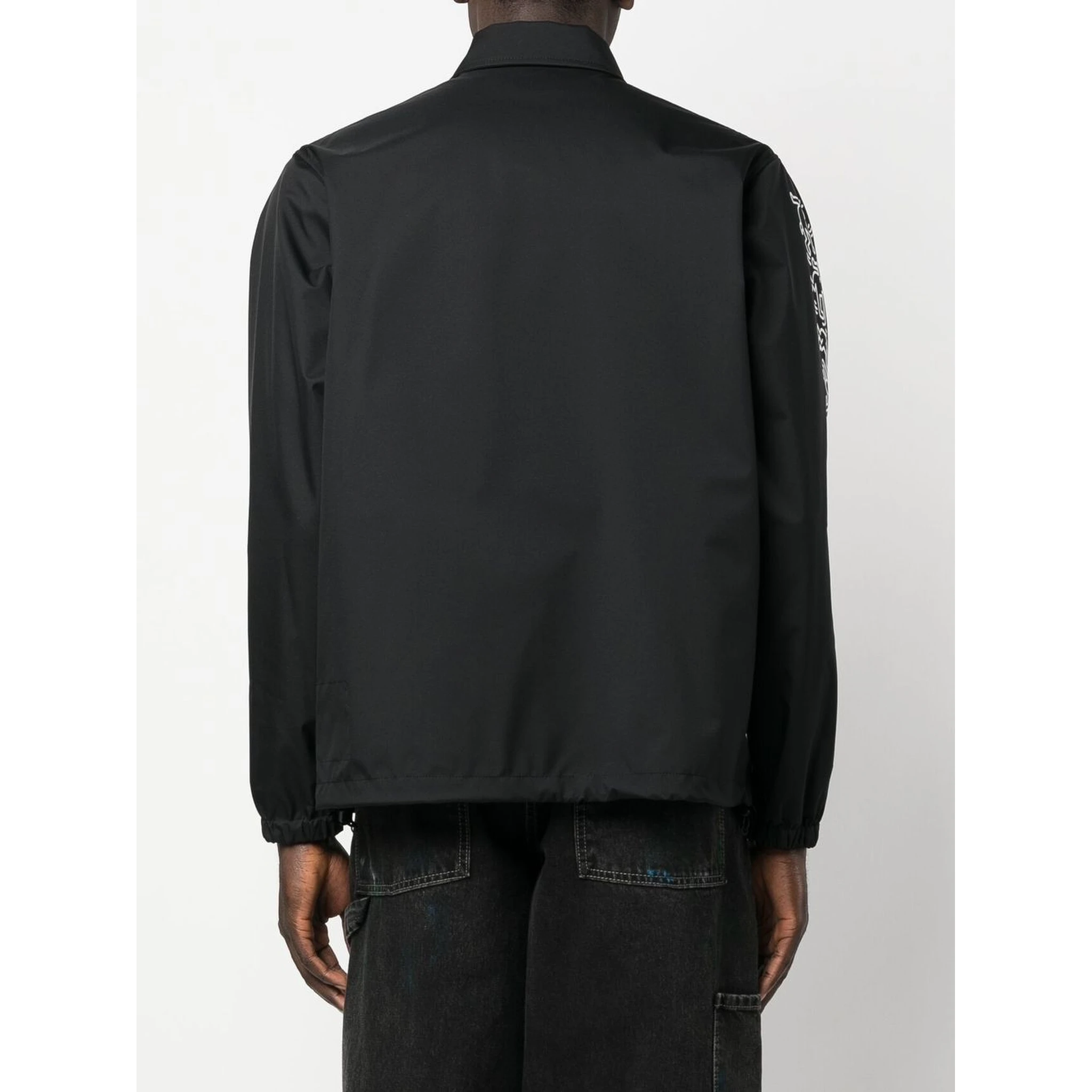 printed sleeves shirt jacket