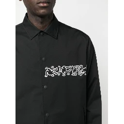 printed sleeves shirt jacket