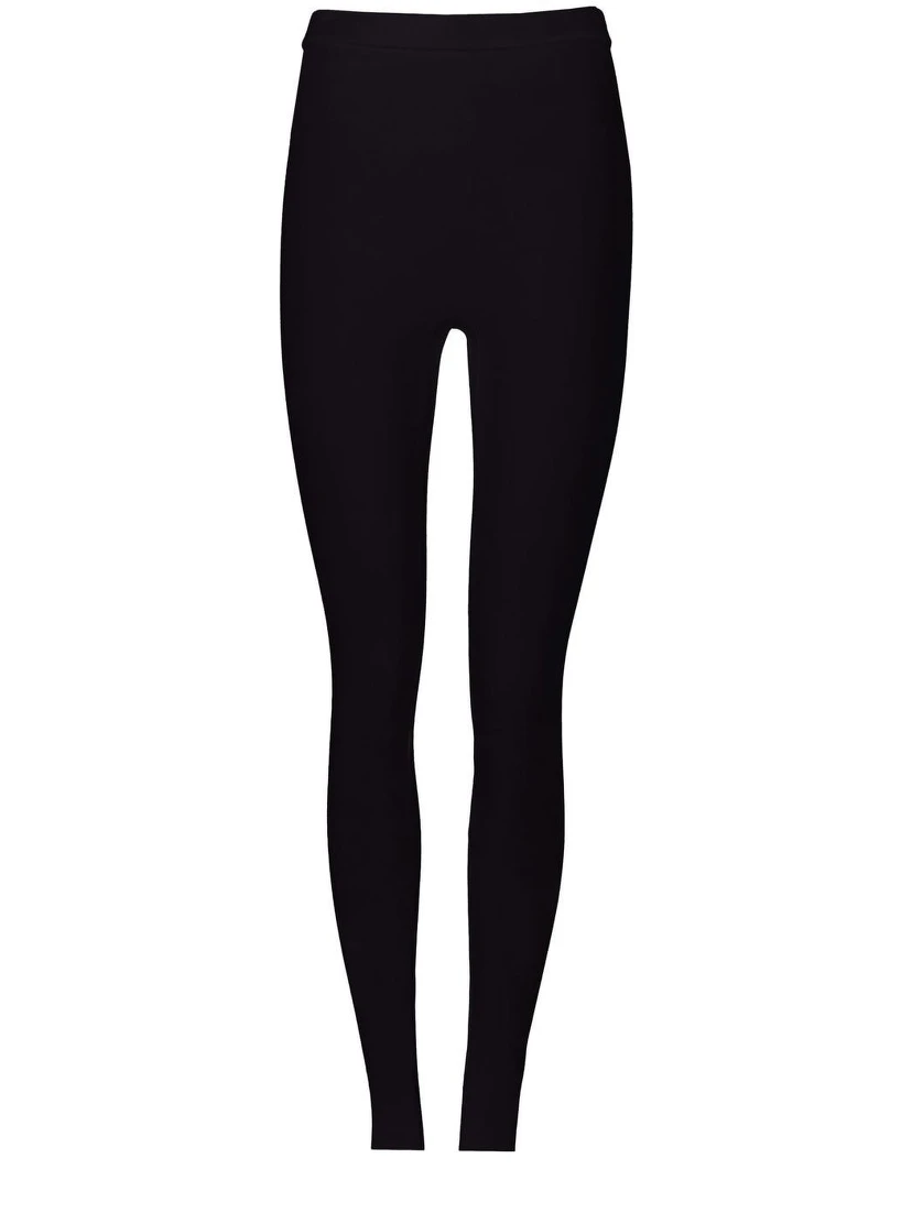 FERRAGAMO LOGO-PLAQUE STRETCH-FIT LEGGINGS