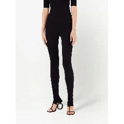FERRAGAMO LOGO-PLAQUE STRETCH-FIT LEGGINGS
