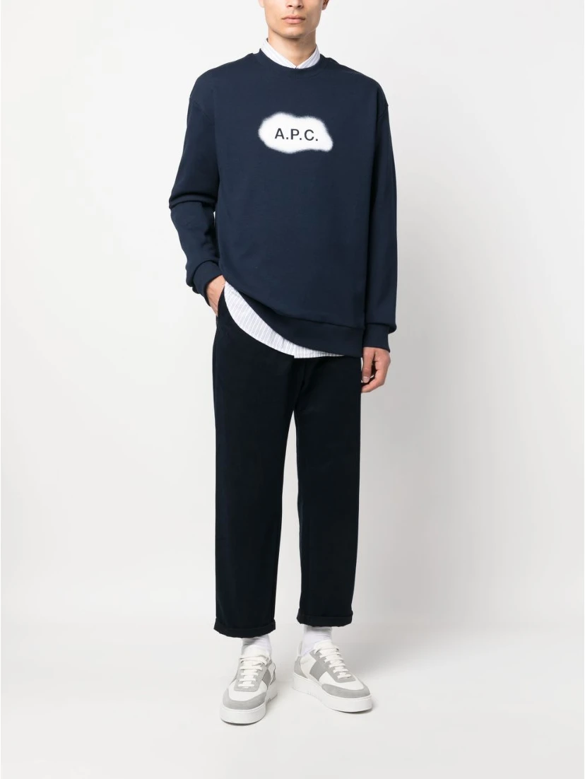 logo-print cotton sweatshirt
