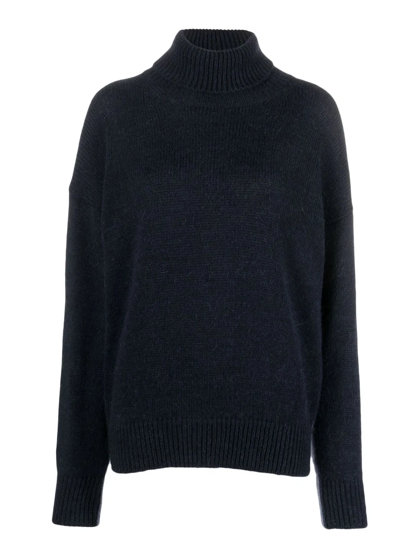 Navy Blue Turtleneck Sweater