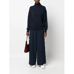 Navy Blue Turtleneck Sweater