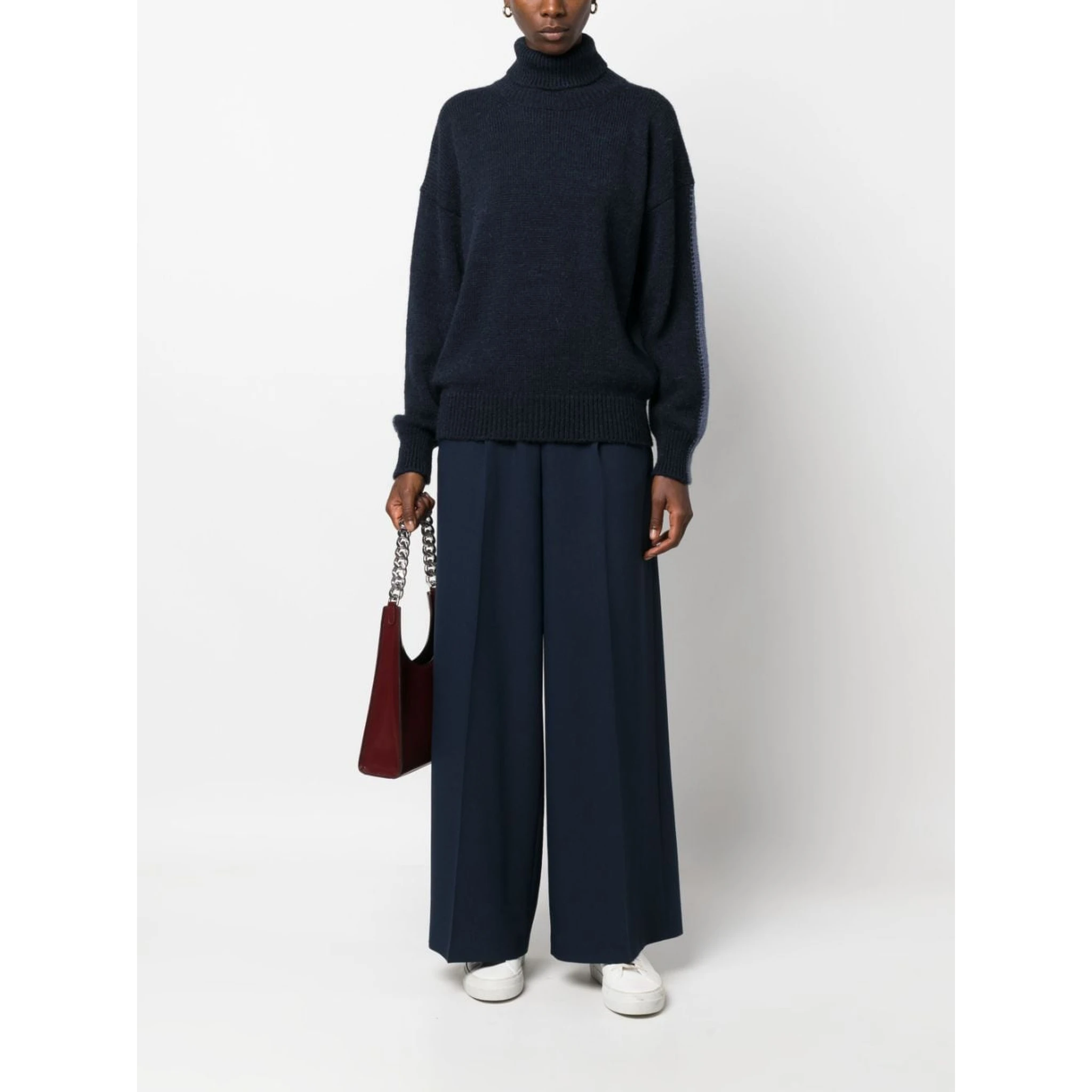 Navy Blue Turtleneck Sweater