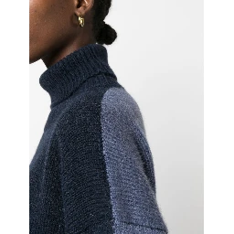 Navy Blue Turtleneck Sweater