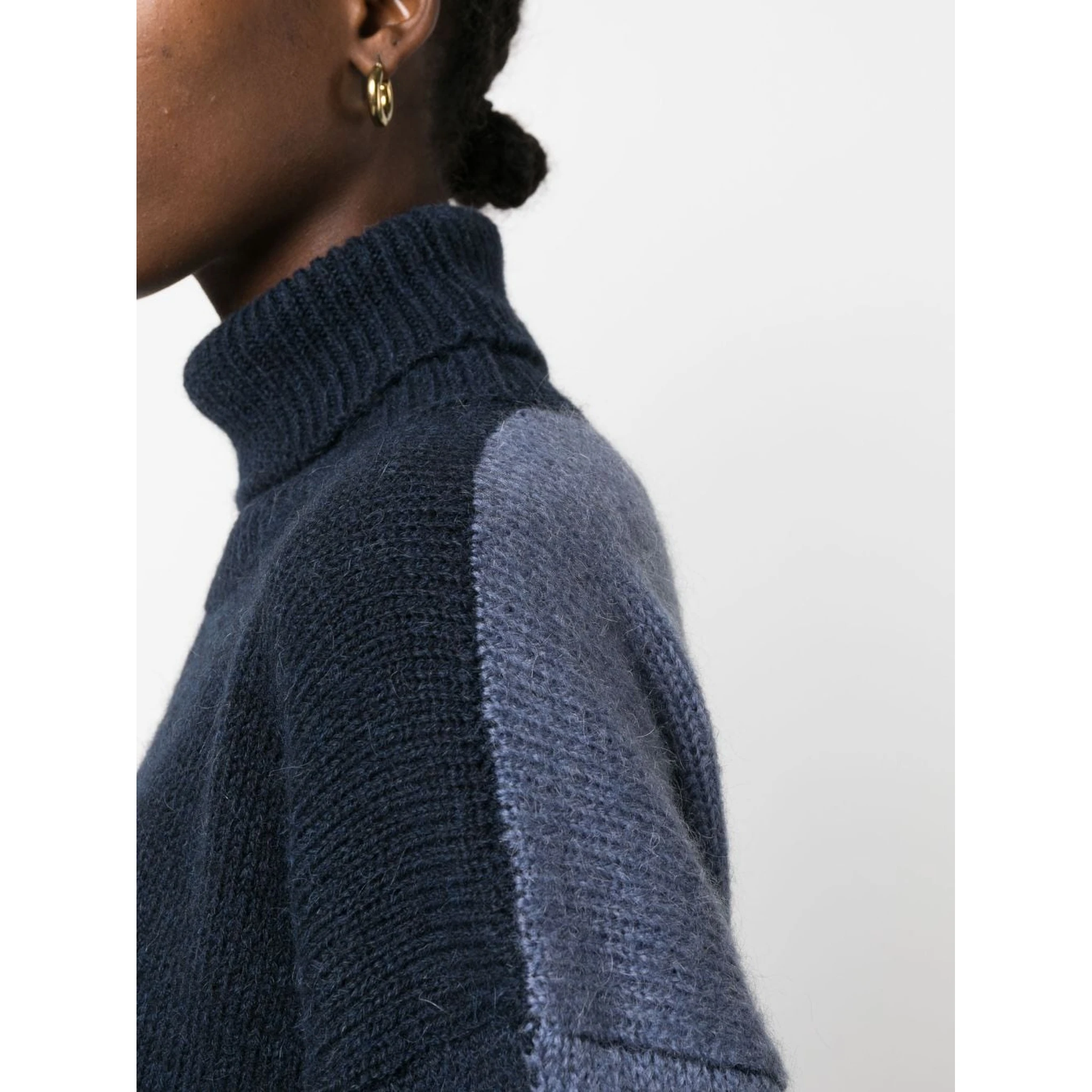 Navy Blue Turtleneck Sweater