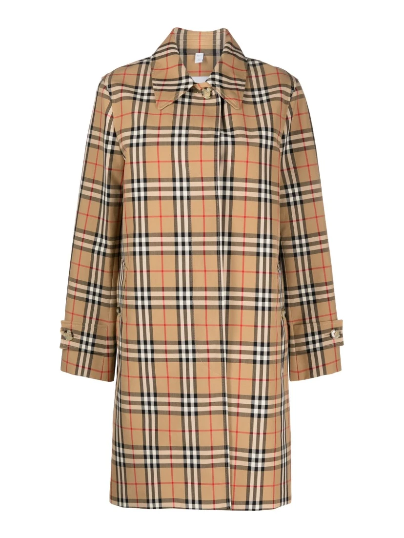 plaid-check pattern jacket