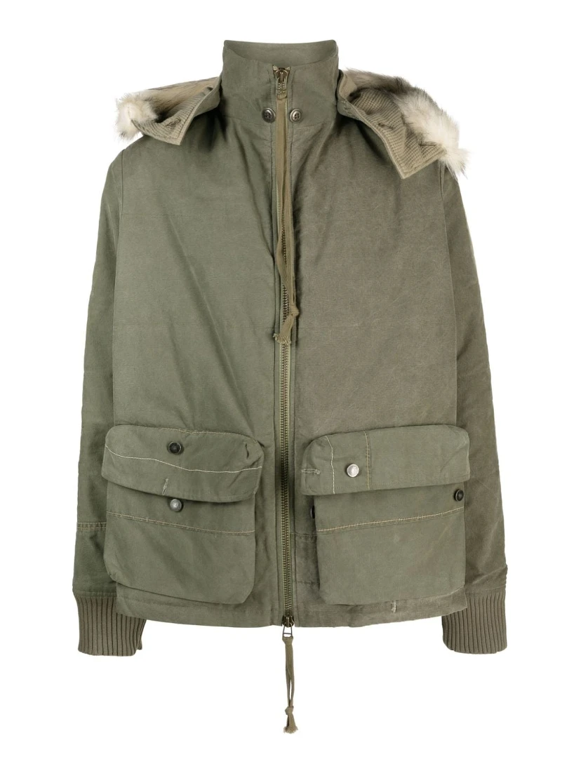 Army Tent Retro zip-up jacket