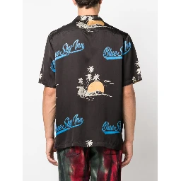 logo-print short-sleeve shirt