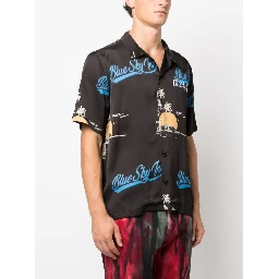 logo-print short-sleeve shirt