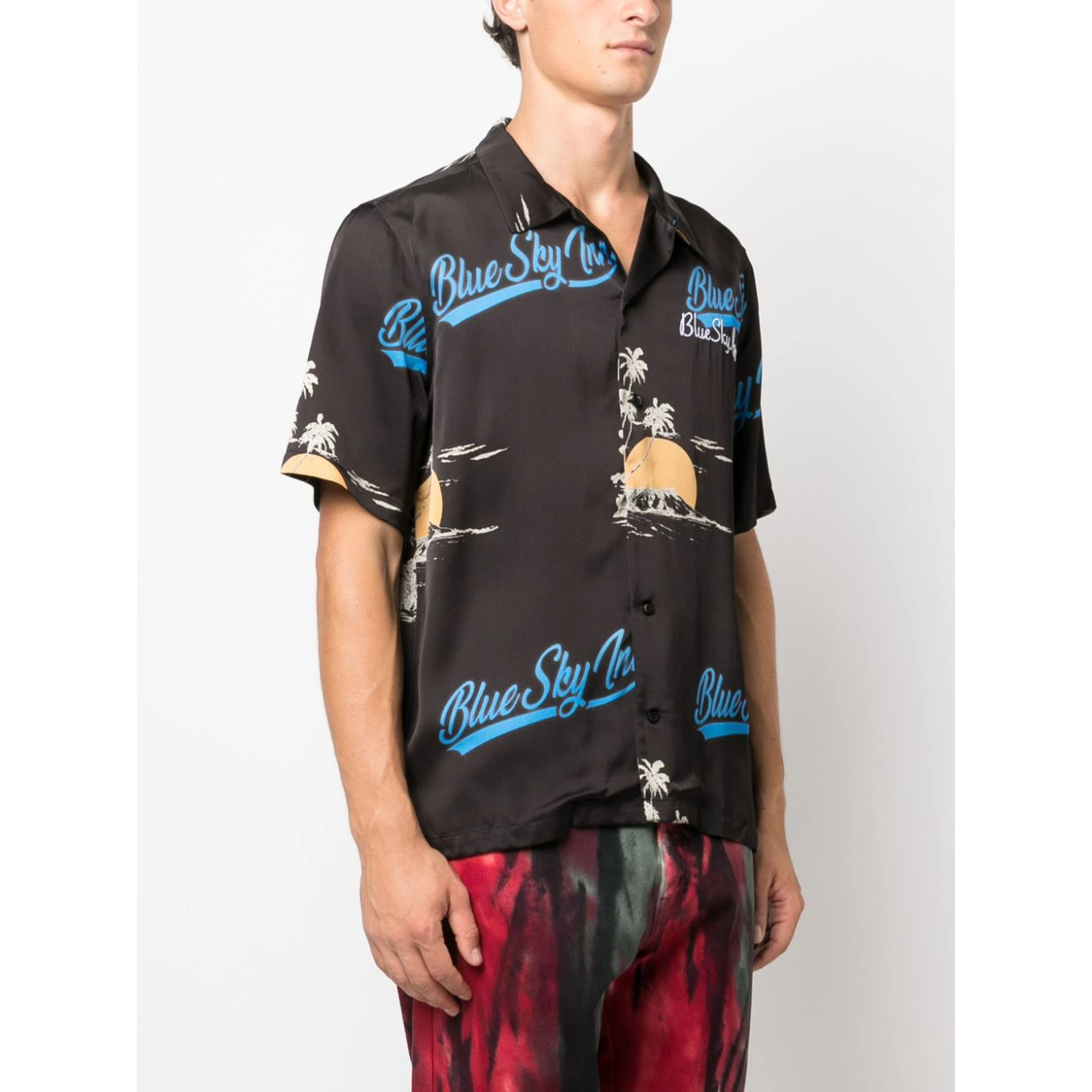 logo-print short-sleeve shirt