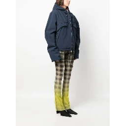 faux-fur lining hooded jacket