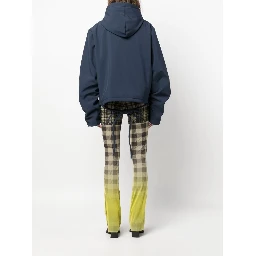 faux-fur lining hooded jacket