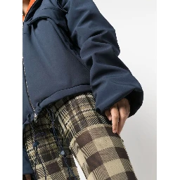 faux-fur lining hooded jacket