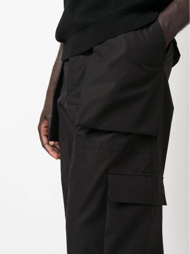 Cotton Cargo Trousers In Black alternative