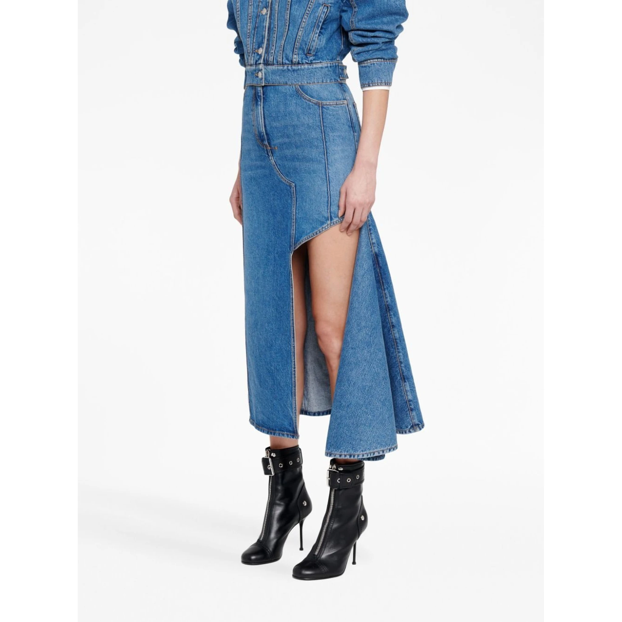 Alexander McQueen Skirts Blue