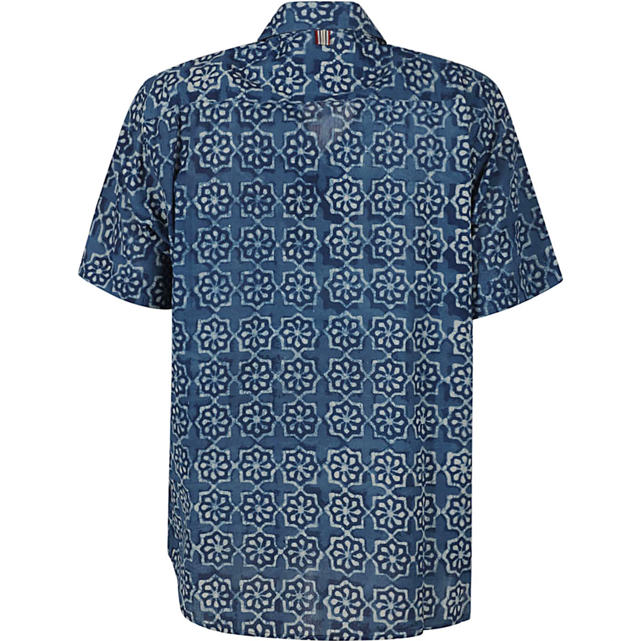 Checked Cotton Shirt In Sky Blue