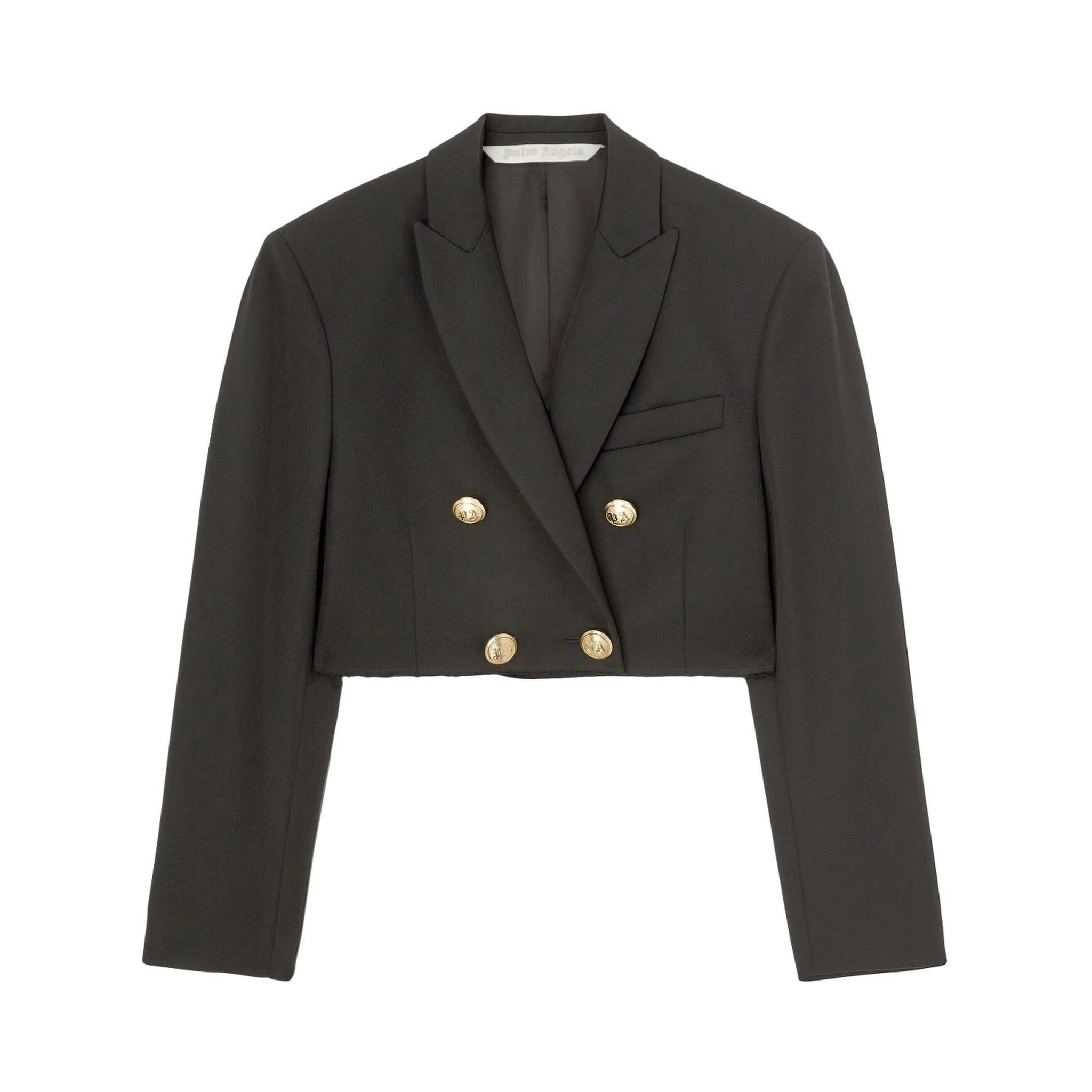 cropped double-breasted blazer