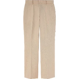 Retro Flare cotton trousers