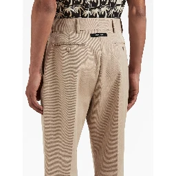 Retro Flare cotton trousers