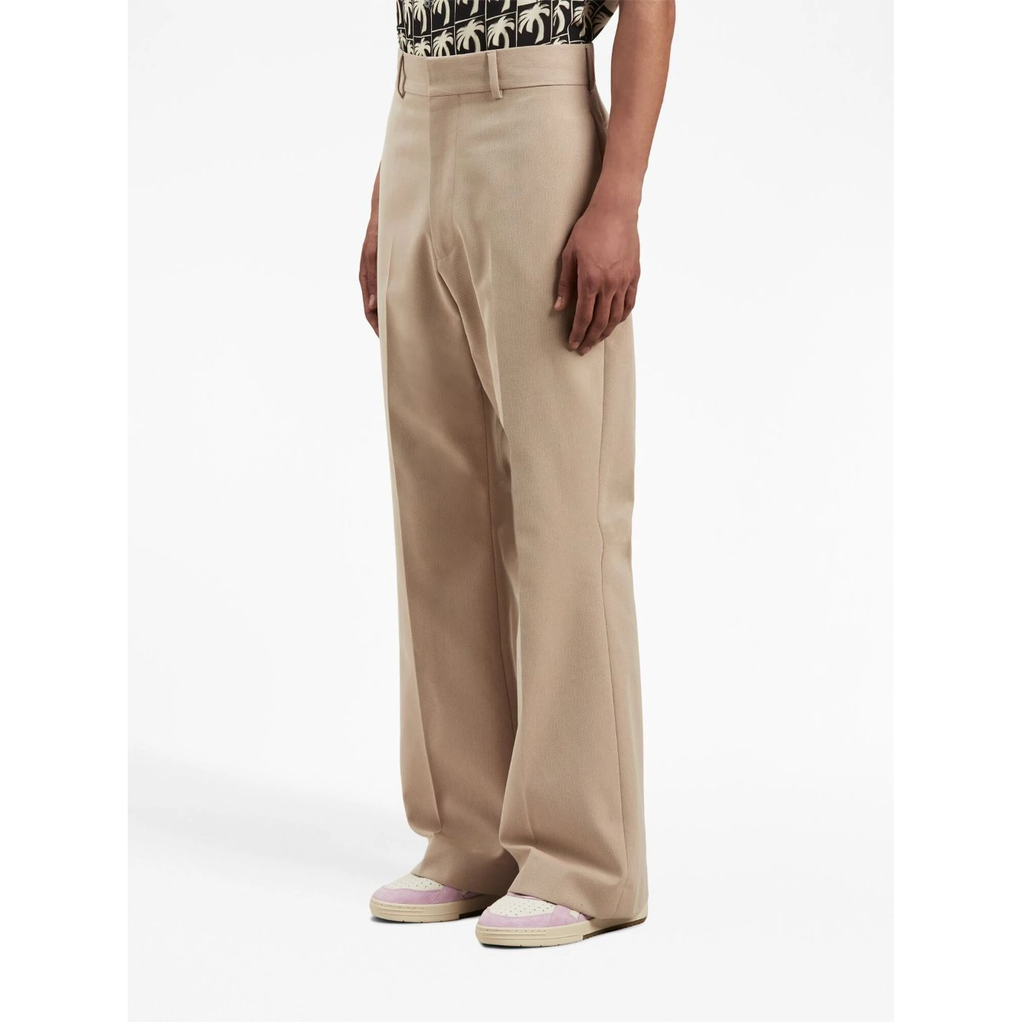 Retro Flare cotton trousers