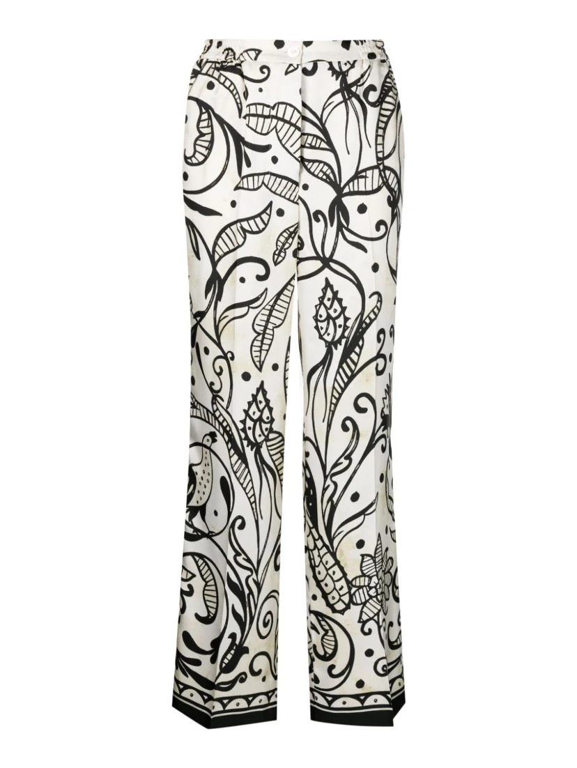 palazzo silk pyjama trousers