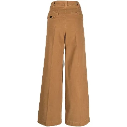 high-waisted wide-leg trousers