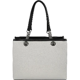 Heritage Chain Handle Tote Bag In Beige