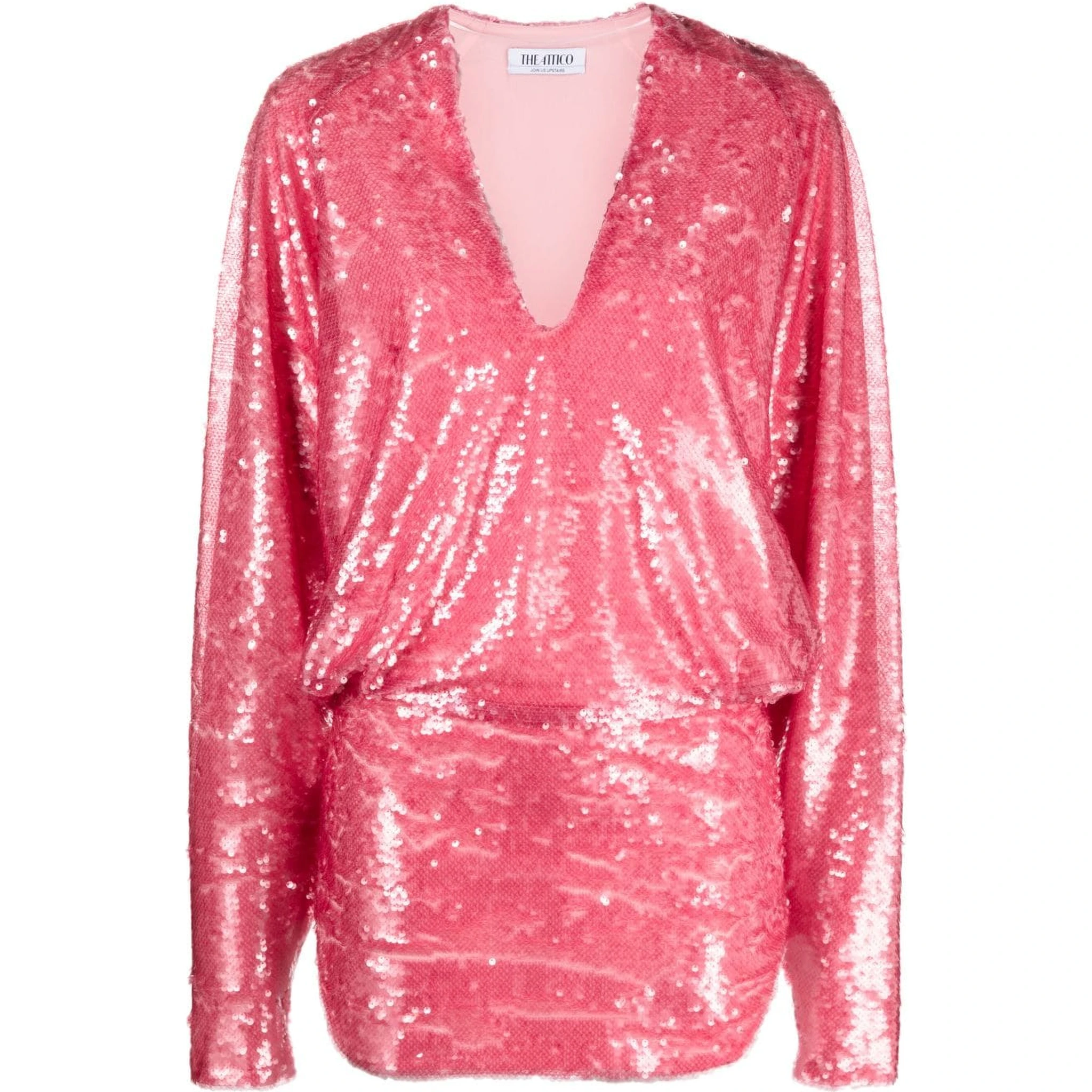 Gael Sequin-embellished Minidress In Pink
