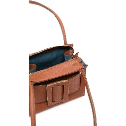 Soft Leather Tote Bag With Adjustable Strap In Brown
