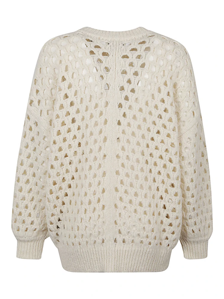 Wool Jumper With Balloon Sleeves And Crew Neck alternative