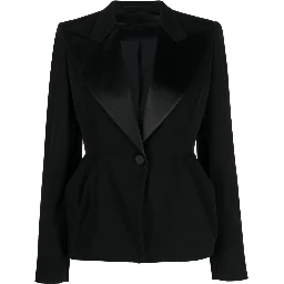 Buttoned Long-sleeved Blazer