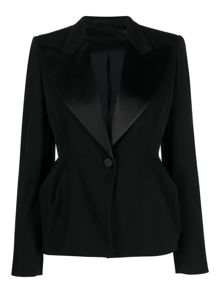 Buttoned Long-sleeved Blazer