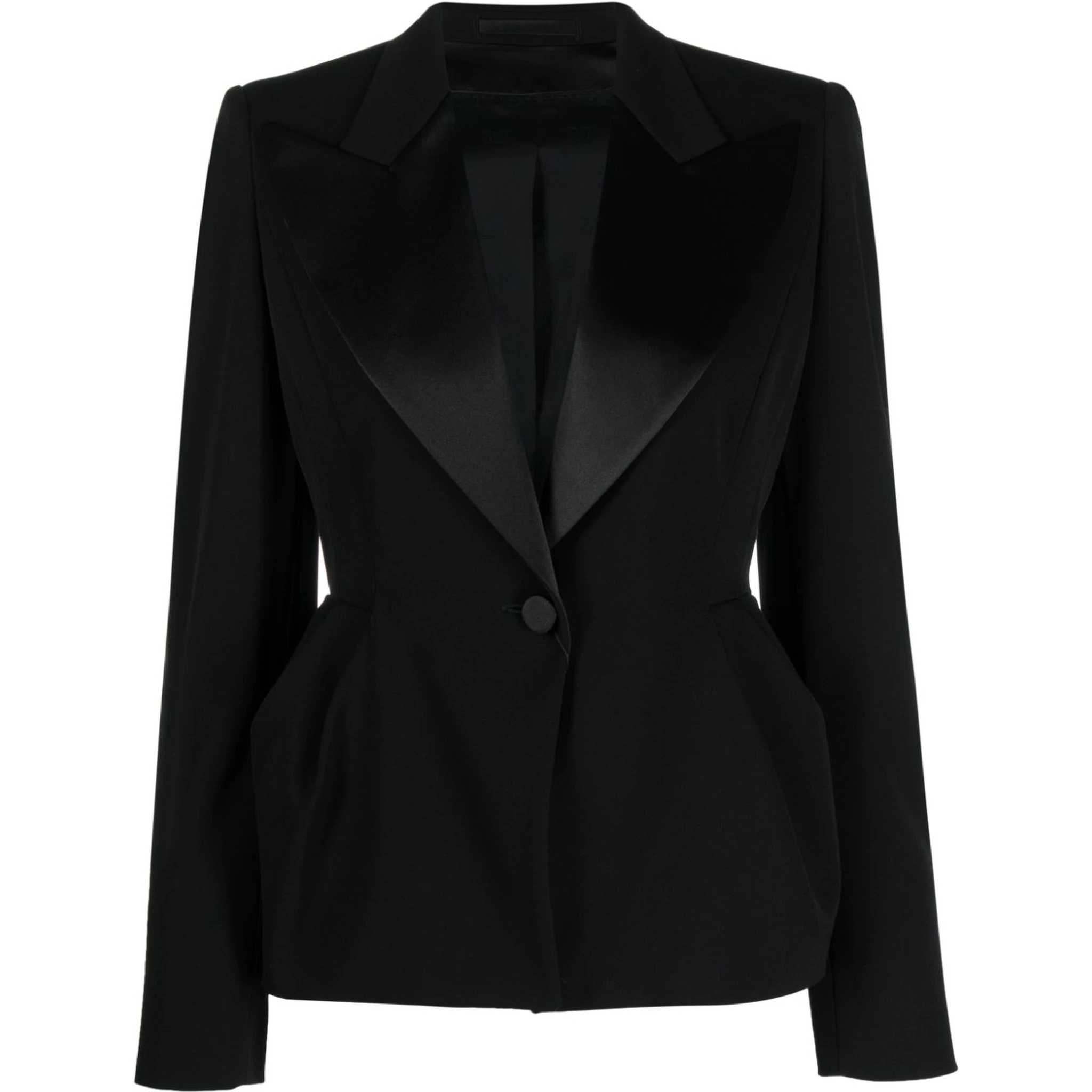 Buttoned Long-sleeved Blazer