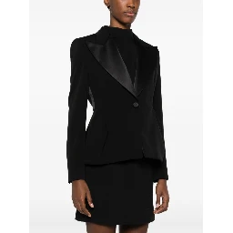 Buttoned Long-sleeved Blazer