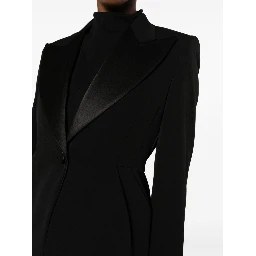 Buttoned Long-sleeved Blazer