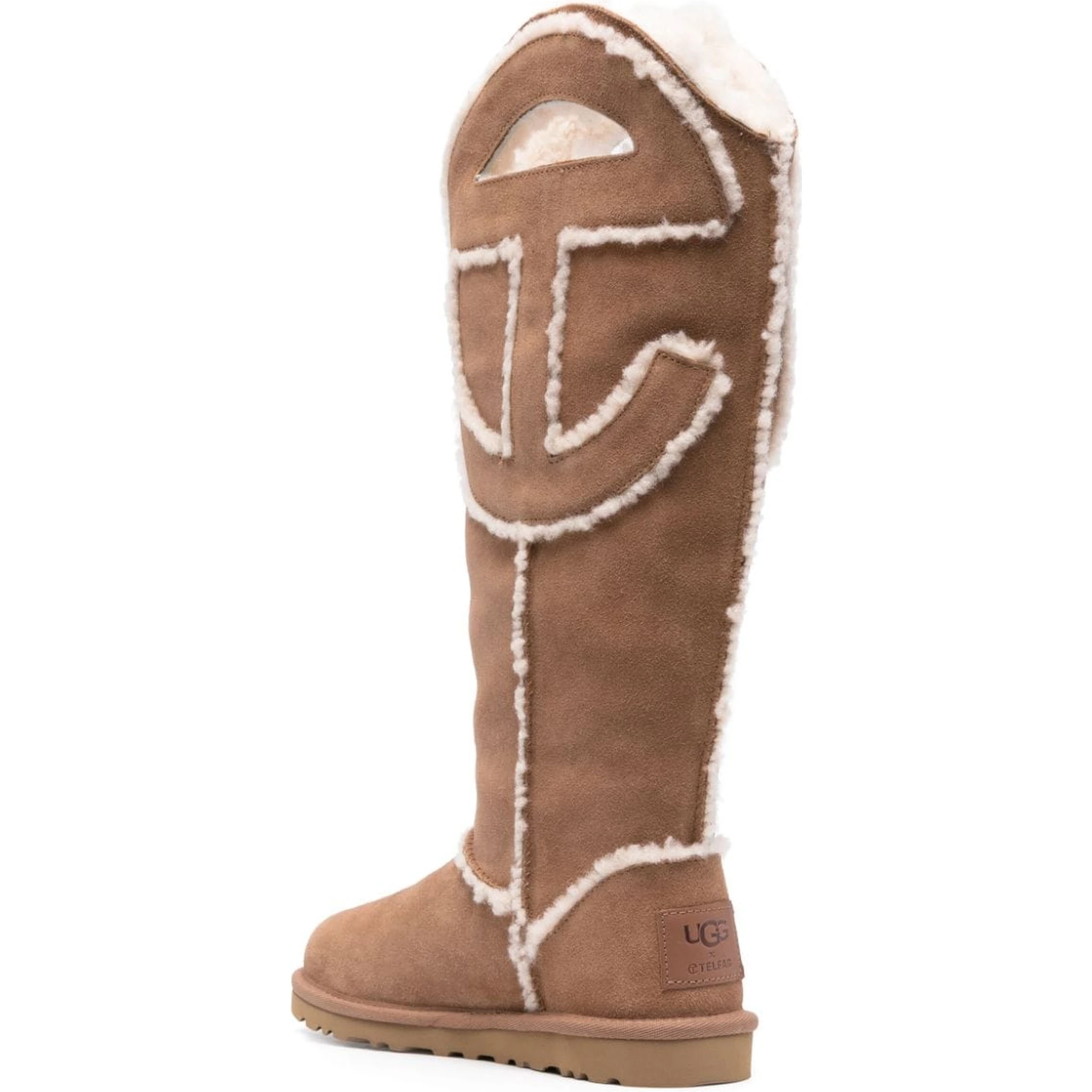 Pre-owned Men's X Telfar Logo Tall Sneakers In Chestnut In Brown