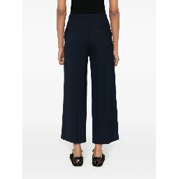 Wide-leg Trousers In Blue