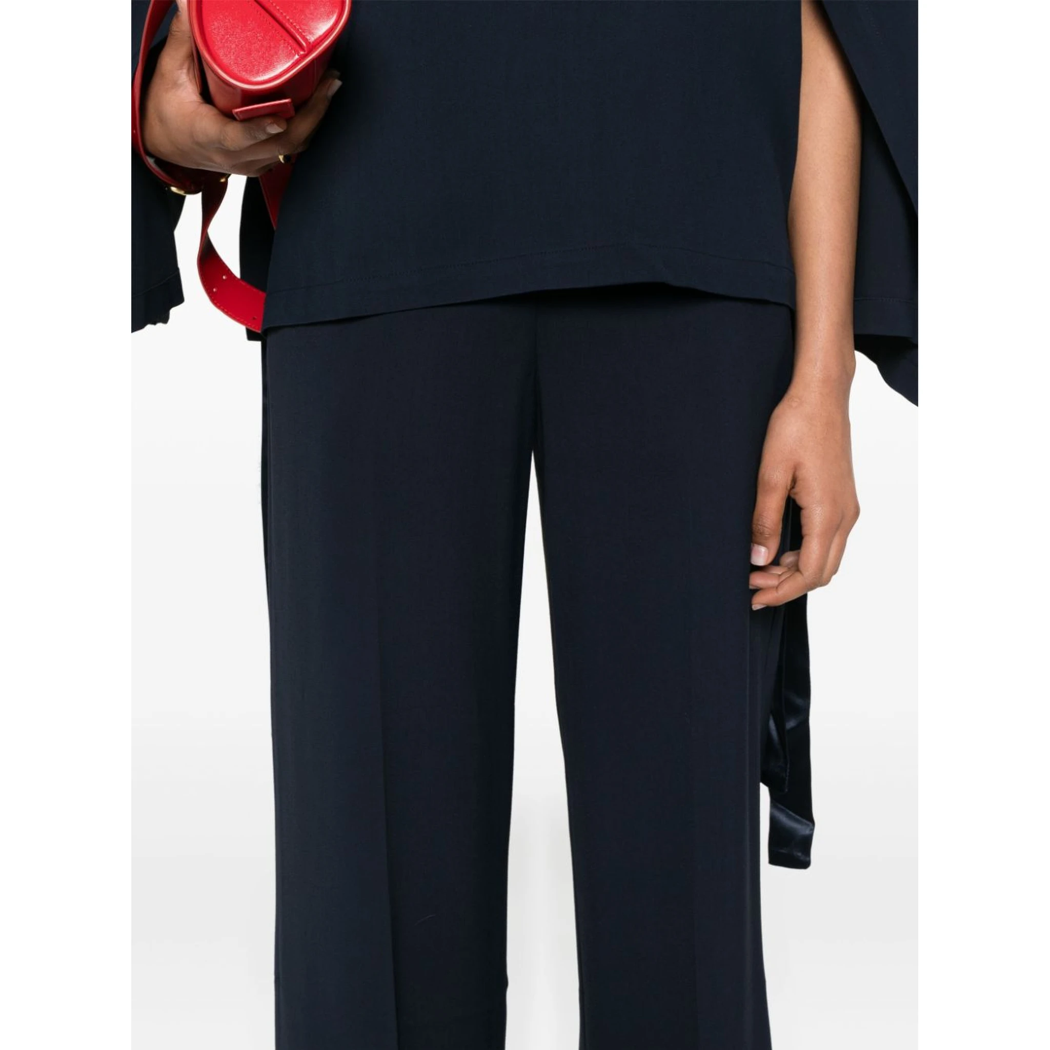 Wide-leg Trousers In Blue