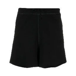 Women's Drawstring Organic Cotton Shorts In Black