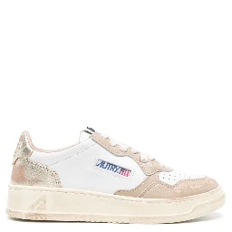 White Medalist Logo Sneaker