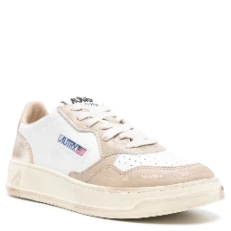 White Medalist Logo Sneaker
