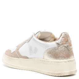 White Medalist Logo Sneaker